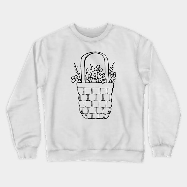 Flower Basket Crewneck Sweatshirt by Beatrice Fey